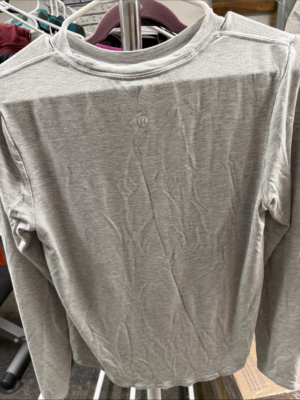 lululemon athletica Light Gray Long-Sleeve Crew